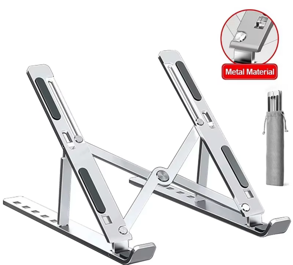 Adjustable Laptop Stand — Aluminum Desktop Holder
